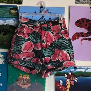 American apparel watermelon shorts